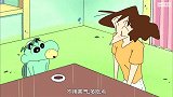 蜡笔小新：为了招待河童，美伢做了一堆青瓜寿司，河童吃的好开心
