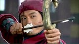 金人元帅料定岳飞射不中他，怎料岳飞一出箭，所有人目瞪口呆