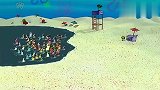 海绵宝宝：海绵宝宝发免费的冰淇淋，担心有人在水里遇到危险