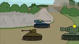 坦克世界动画：小坦克被堵墙角，不料后面的队友竟还在往前走！