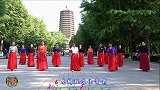 玲珑广场舞《落花的窗台》，小红老师领舞，优美好看的三步舞