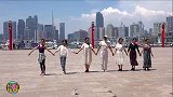 玲珑广场舞《雪儿达娃》，临别与迟黎伟老师在奥帆中心再跳主打舞