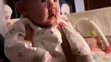 人类幼崽太惹人爱了！两个月萌宝学姥姥说话，太可爱了