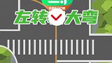切记左转转大弯，相信很多人因为压导流线被扣分#交通标线 #遵守交通规则