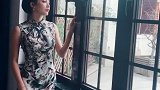 小姐姐的一段旗袍秀，身段好旗袍跟量身定做的似得
