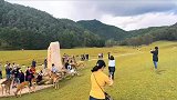 景区内两只鹿打架