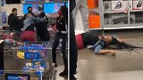 美国：两名女子为争夺一台PS5游戏机在超市内大打出手