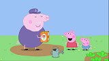 小猪佩奇：猪爷爷打造花园，可是一扭头种子就不见了，真是奇怪