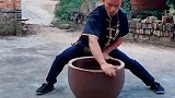 太极水缸功夫，这操作真是令我大开眼界，高手在民间啊！