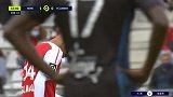 上半场补时第2分钟兰斯球员埃基蒂克黄牌