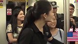 奔跑吧：地铁上有来自各地的乘客，谢娜直呼这是个国际化的车厢