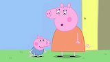 佩奇真是太可爱了，看到猪爸爸的肚子这么大，以为里面有小宝宝！