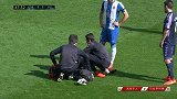 又伤一个！客队38岁铁卫无法坚持 双方首发队长均伤退