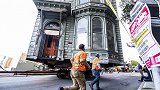 美国：旧金山一栋139年房屋整体搬迁，花258万搬家费