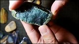 木那翡翠原石，没人想到会是顶级冰蓝水