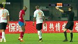 李行角球精准制导 埃弗拉头球被吴龑扑出