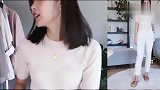 春夏百搭米色上衣休闲大方，清新减龄不挑身材，内搭外穿都好看