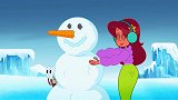 搞笑动画：鬣狗和雪怪成为朋友，训练雪怪抓美人鱼