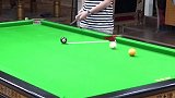 台球 斯诺克 一分钟台球教学，中杆左塞叫黑八
