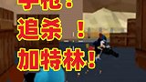 仓库鲨鱼哥落第一把手枪追杀加特林，我都醉了