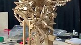 日本神人自制齿轮咬合开闭五朵机械花~