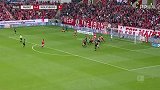 第9分钟沃尔夫斯堡球员蒂塞兰进球 美因茨0-1沃尔夫斯堡