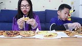 阿鱼酱竟然把披萨店的披萨都买了，梁东海吃披萨吃的可过瘾了