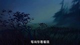 风把花朵吹起来，两只鹿一起在草原上奔跑，真有意思