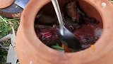 野味瓦罐汤–这也可以吃吗–太佩服这姑娘了