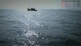 小伙看到海上有漂浮物，船长用望远镜一看，立马掉头过去