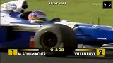 F1赛车：当年舒马赫撞维伦纽夫，被取消全年积分