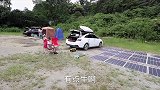 自改太阳能汽车进藏，充满可续航420公里，吃住都在车上，这位