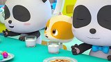 宝宝巴士美食总动员：创意料理，弟弟悄悄的在酸奶里面丢棒棒糖