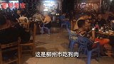 广西柳州特色美食，稻香狗肉牛尾巴几十人露天吃场面比玉林还大