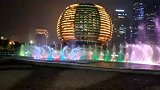 杭州-钱江新城音乐喷泉和灯光秀原拍视频，未经处理