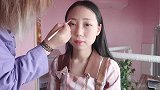 小姐姐挑战萌妹子造型，贴上假发后，看着俏皮又可爱！