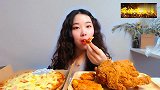 美食分享，大口吃披萨，大口吃简直太爽了