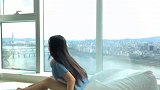 漂亮小姐姐瑜伽展示 身体柔软度练习的非常好