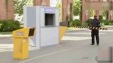 国外恶搞合集，司机把路障亭子推到，一下慌了