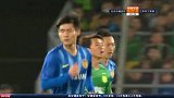 苏宁易购右路任意球落点精准 吴曦挺身而出头槌差之毫厘