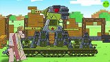 坦克世界动画：很多kv44坦克