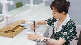 孙俪长发造型曝光，穿绿色碎花长裙温柔贤淑，气质惊艳