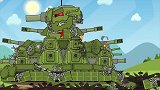 坦克世界动画：坦克战变成了生化危机这是魔鬼筋肉人吧！