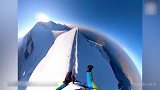 视角超酷！意大利冒险家登上了阿尔卑斯山脉的第二高峰“罗莎峰”