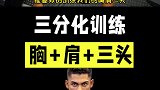 三分化训练模板，高效胸肩三头训练