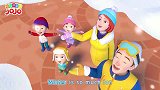 启蒙教育 小伙伴们一起去滑雪橇对雪人，太好玩了  趣味儿歌