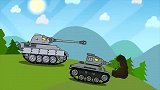 坦克世界动画：苏式打不过德式，苏式小坦决定一雪前耻！