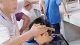 妈妈带儿子免费剃头，就知道不是想要的发型