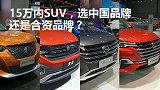 专治选择困难症15万元内SUV，选中国品牌还是合资品牌？