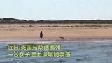 实拍：美国女子遭狼尾随袭击 手持木棍搏斗拼命呼喊自救！